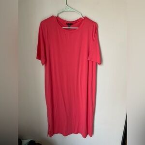 Eileen Fisher Coral Shirt Dress Size Medium